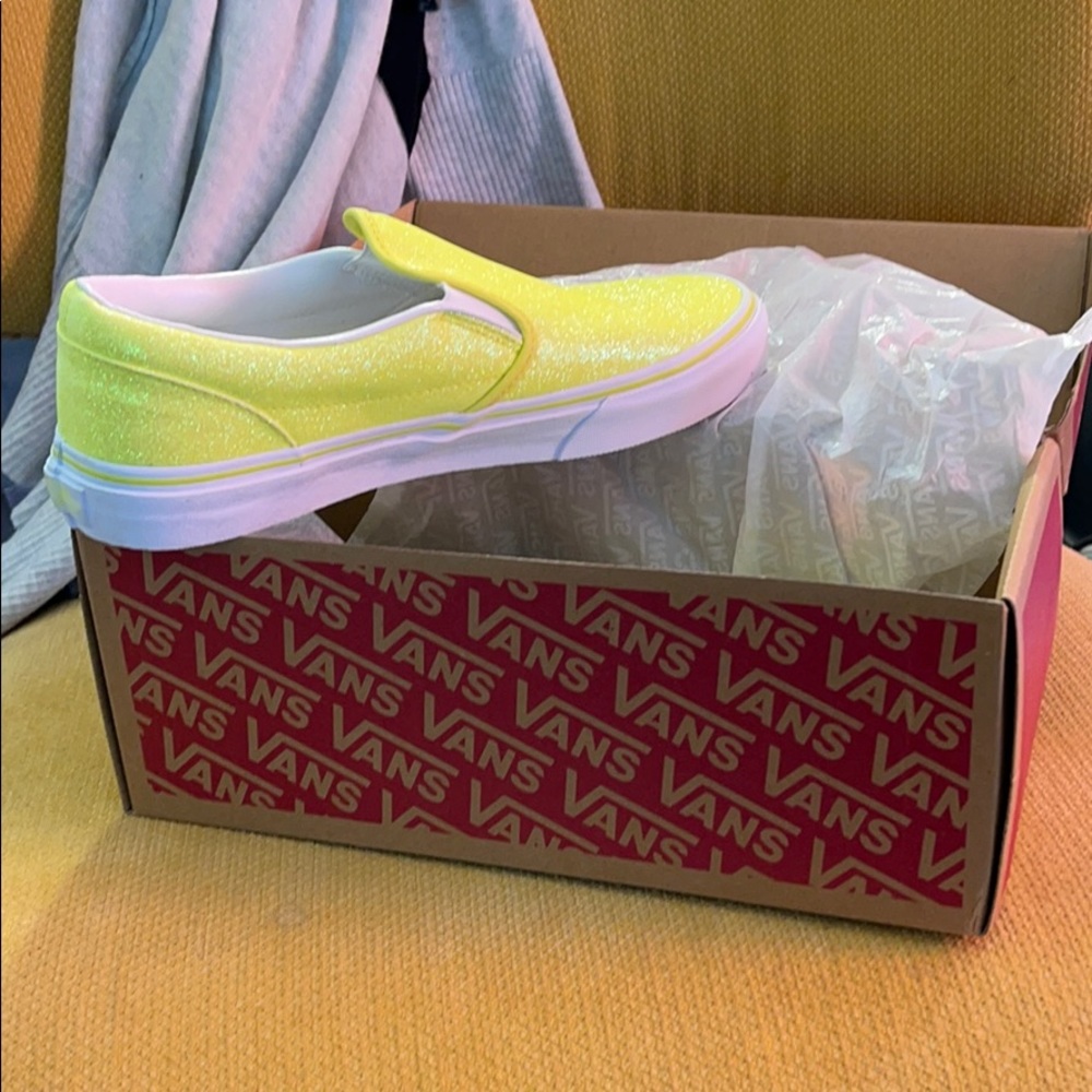 Neon classic Vans slip on